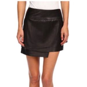 HELMUT LANG Leather Skirt